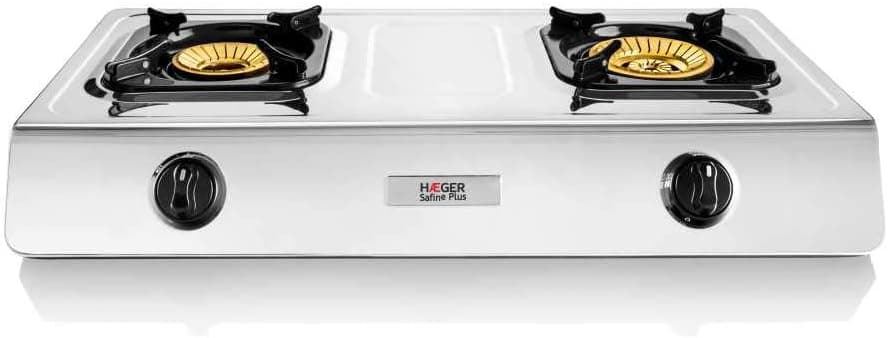 COCINA A GAS 2 FUEGOS ACERO INOXIDABLE - Imagen 1