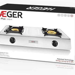 COCINA A GAS 2 FUEGOS ACERO INOXIDABLE - Imagen 2