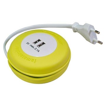 ENROLLACABLES FALMATEL 2 TOMAS USB X 2 MTS - Imagen 1