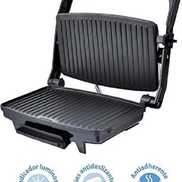 GRILL DE COCINA PARRILLA Y PLANCHA 1000 W - Imagen 1