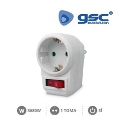 LADRON SIMPLE CON INTERRUMPTOR - Imagen 1