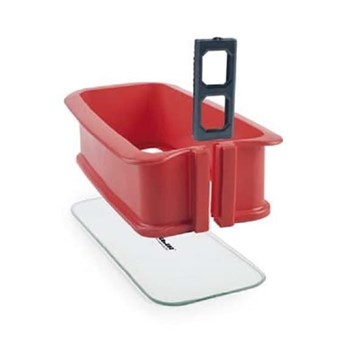 MOLDE DESMONTABLE RECTANGULAR CON BASE DE CRISTAL - Imagen 1